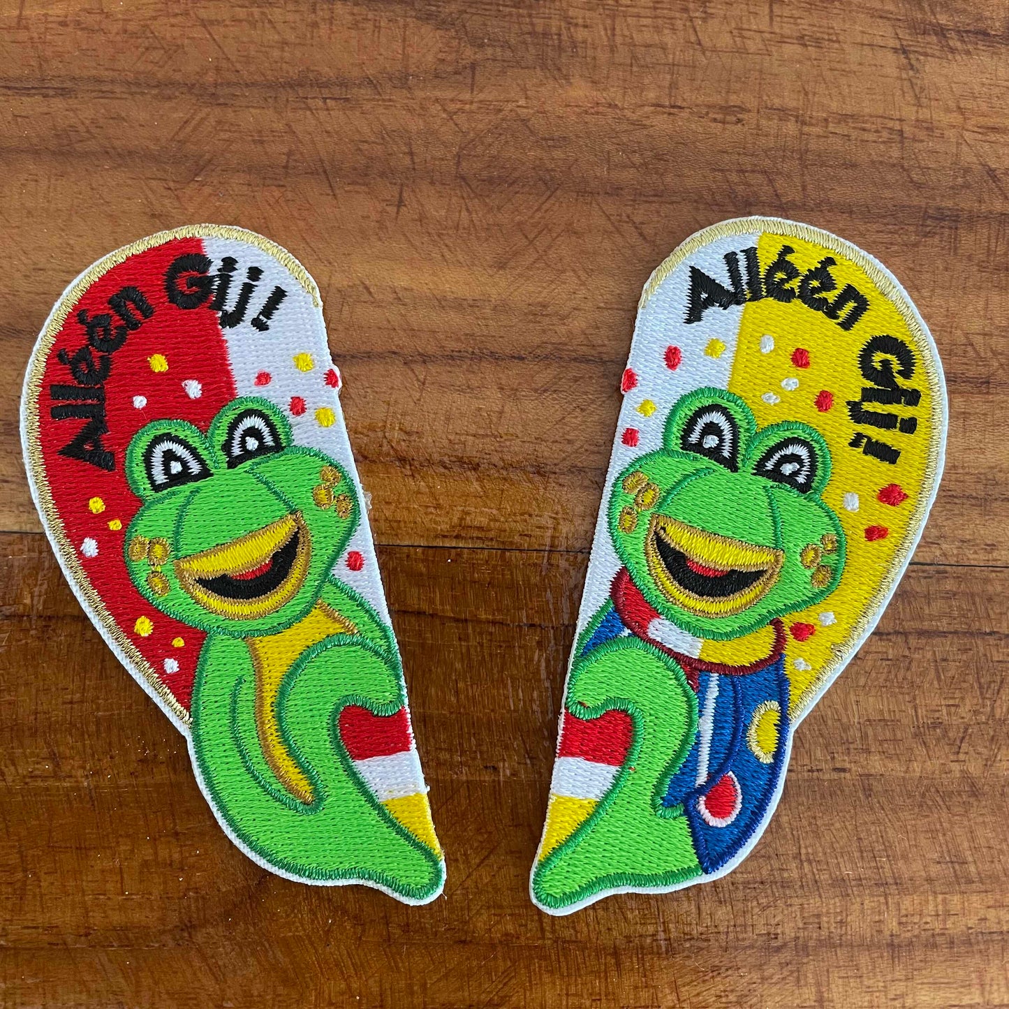 DUO EMBLEEM: ALLEEN GIJ - KERMIT DUN KWAKERT